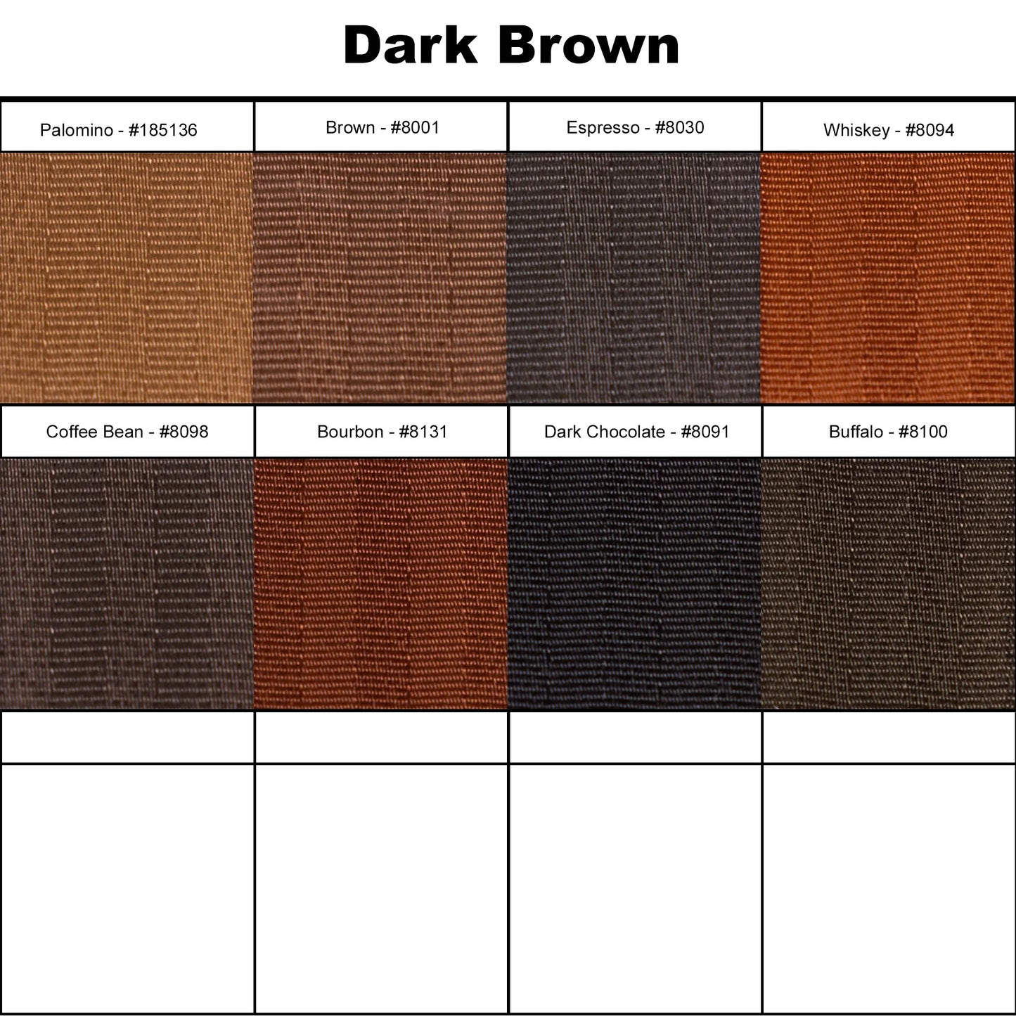 
                  
                    Belt Color Swatch Options
                  
                