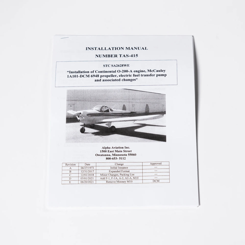 Legacy O200A Model D Engine Upgrade Document