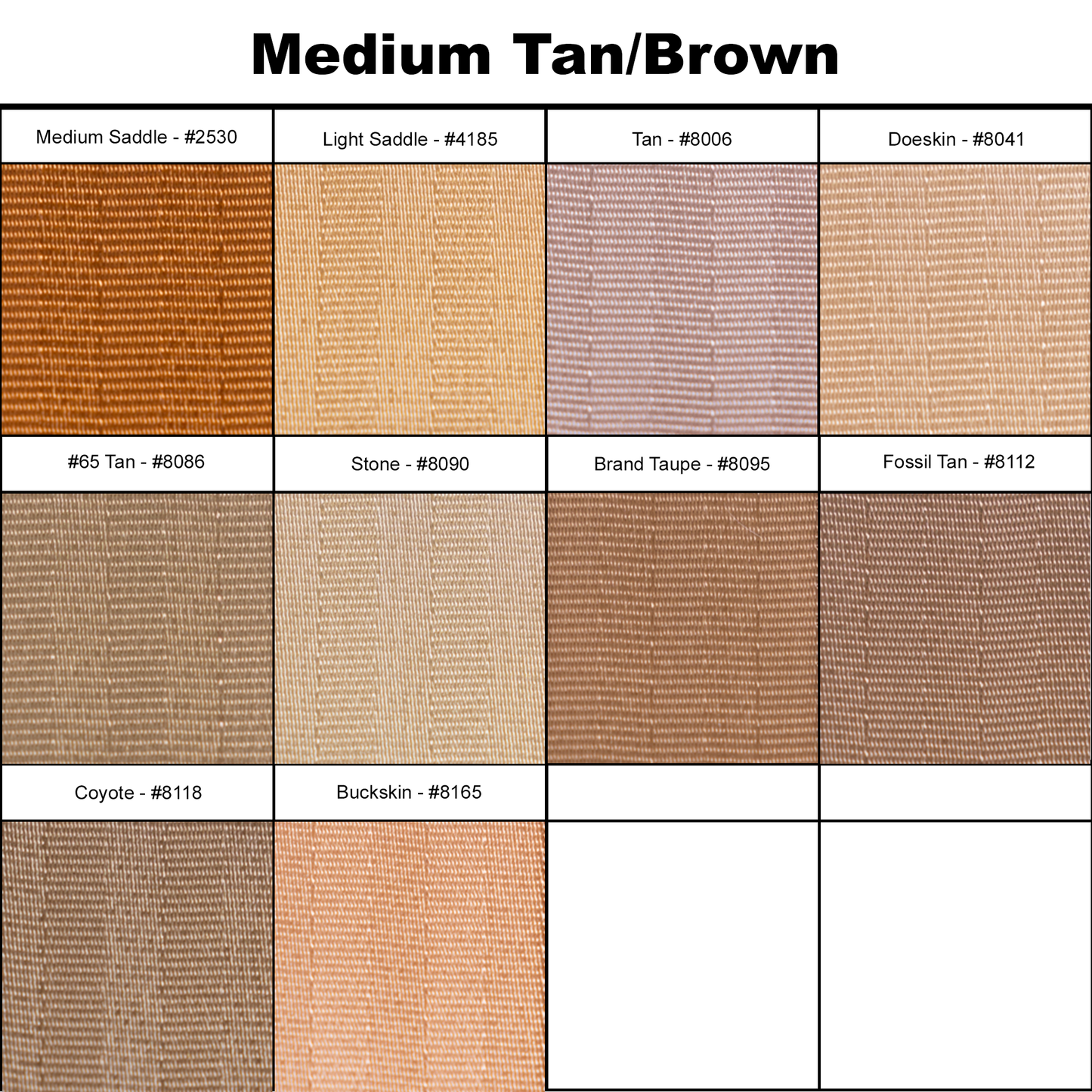 
                  
                    Belt Color Swatch Options
                  
                